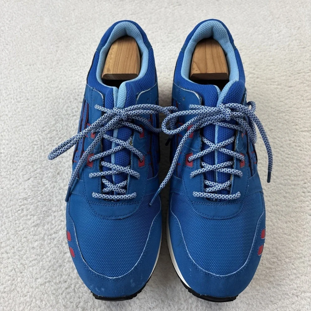 ASICS Gel Lyte 3 III OG 'Future Pack' Mens Size 10 Mid Blue/Red Sneakers H637Y